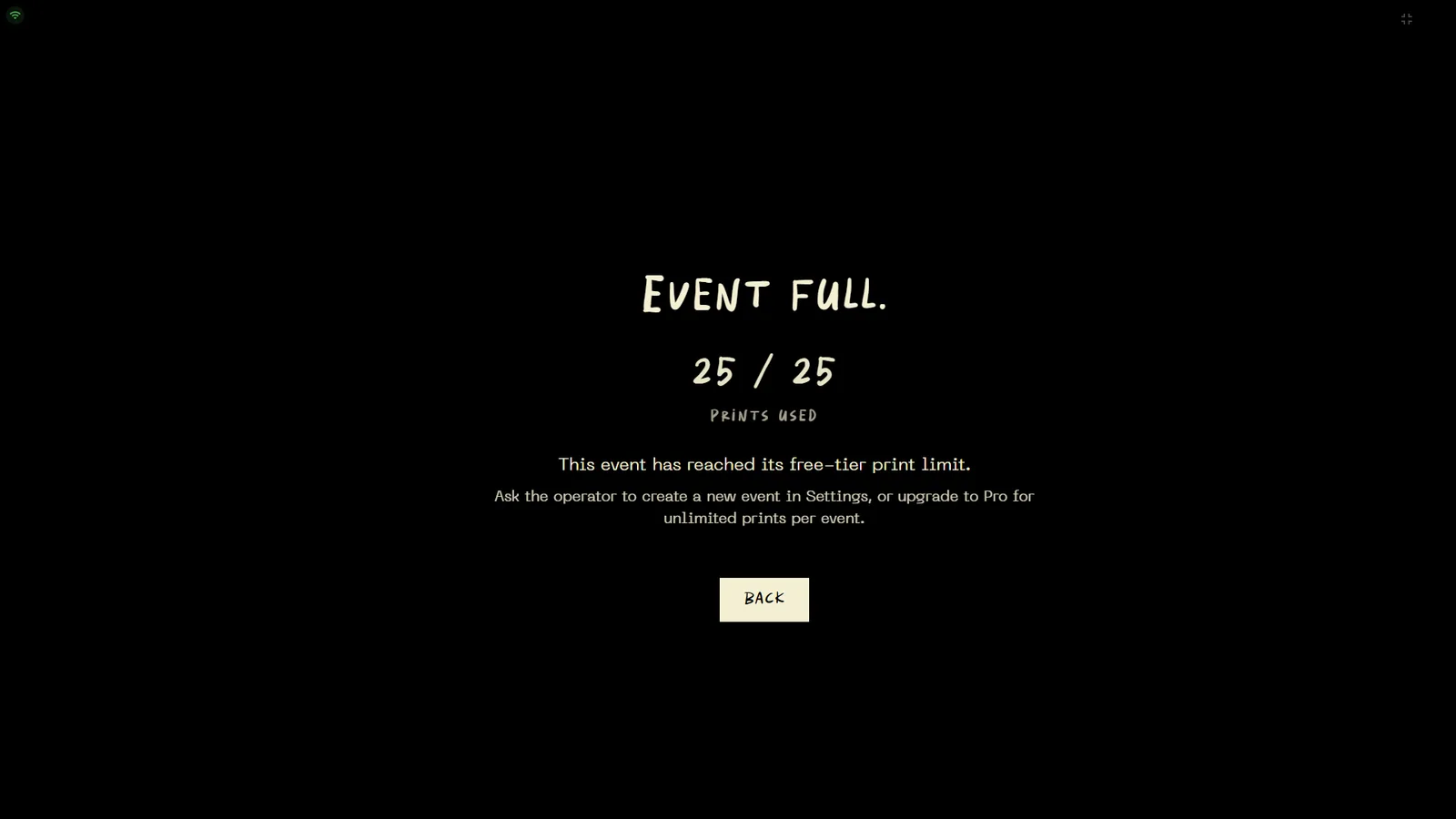 Event Full screen at 25 of 25